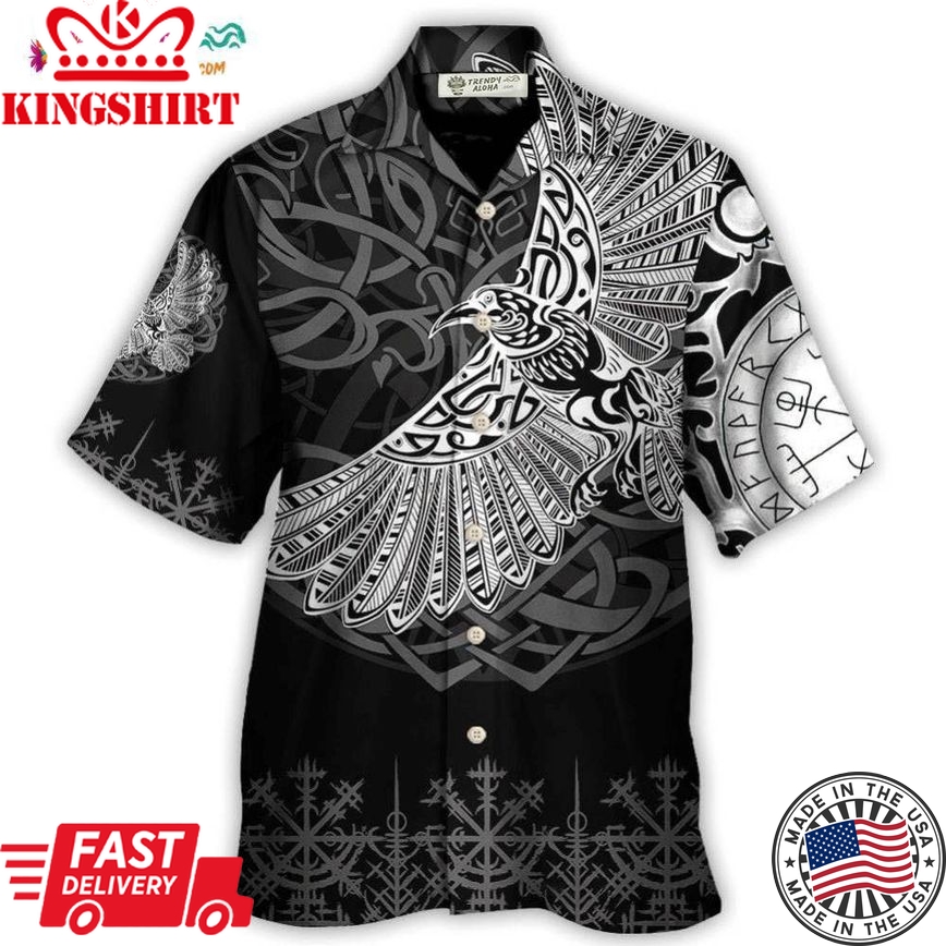 Viking Raven Valhalla Norse Hawaiian Shirt