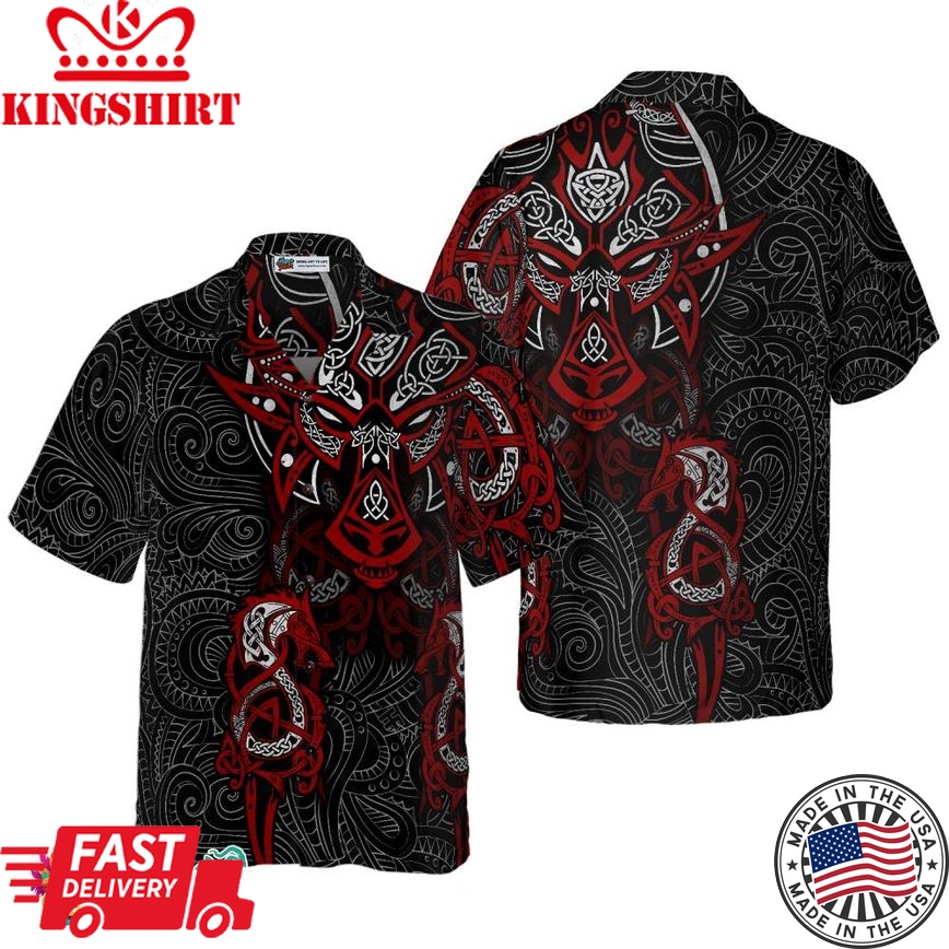 Viking Tattoo Dragon Hawaiian Shirt