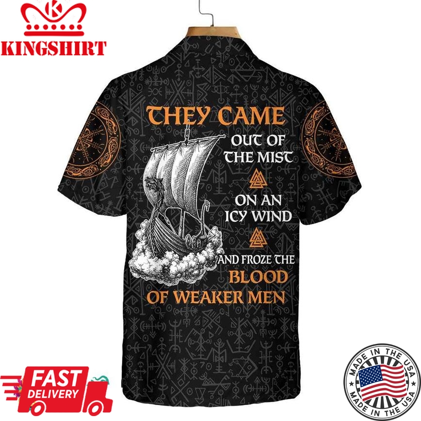 Viking They Came Out Of The Mist Viking Hawaiian Shirt, Viking Shirt Gift For Men And Women