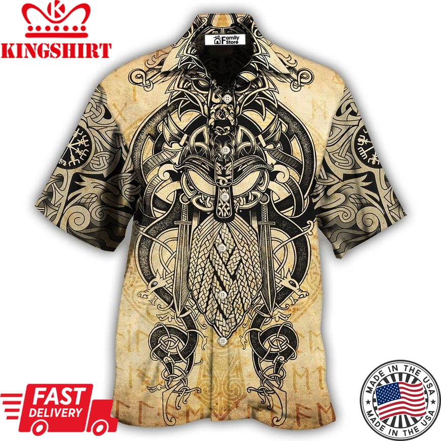 Viking Warrior Blood Pattern Cool Style Hawaiian Shirt