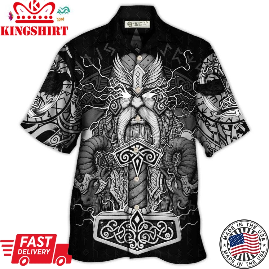 Viking Warrior Thor God Of Thunder Hawaiian Shirt