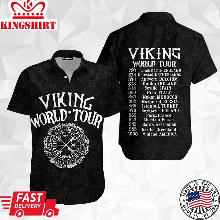 Viking World Tour Trendy Hawaiian Shirt For