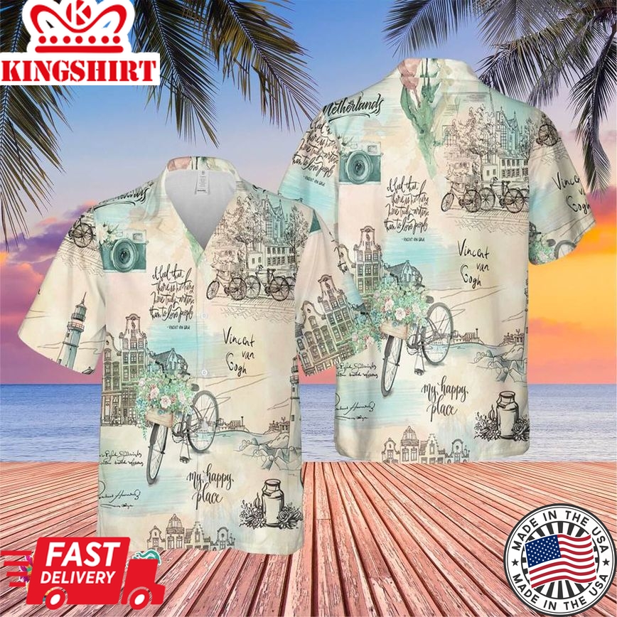 Vincent Van Gogh Trending Hawaiian Shirt, Summer Vacation Hawaiian Shirt