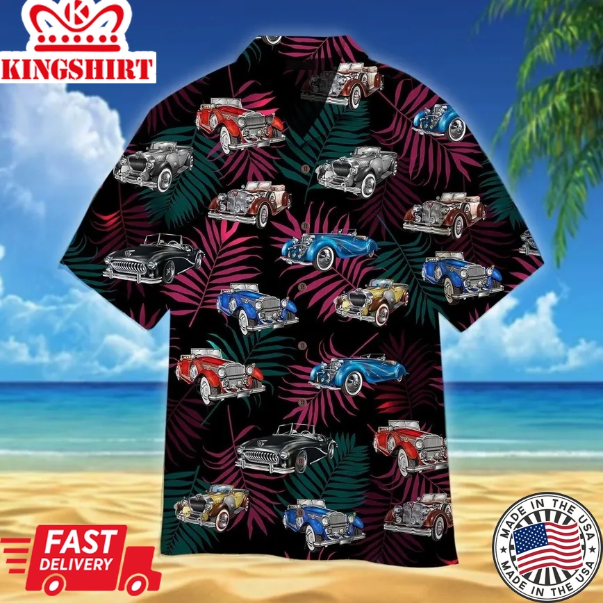 Vintage Cars Trendy Hawaiian Shirt For