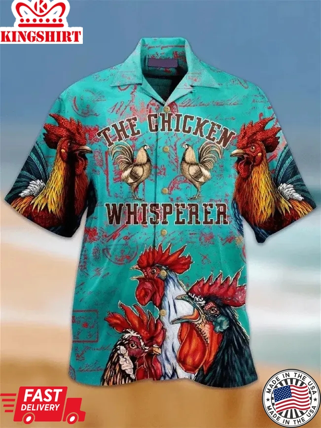 Vintage Chicken Trendy Hawaiian Shirt, Chicken Lover Trendy Hawaiian Shirt For Summer Gifts