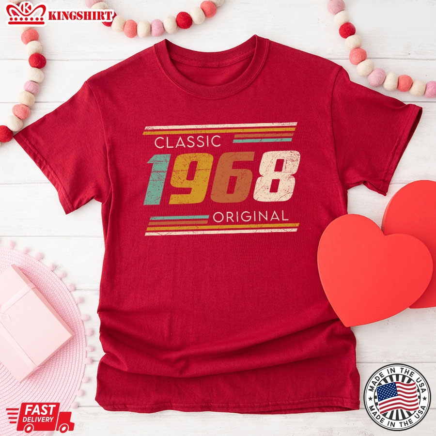 Vintage Classic 1968 Original Birthday Gift T-Shirt