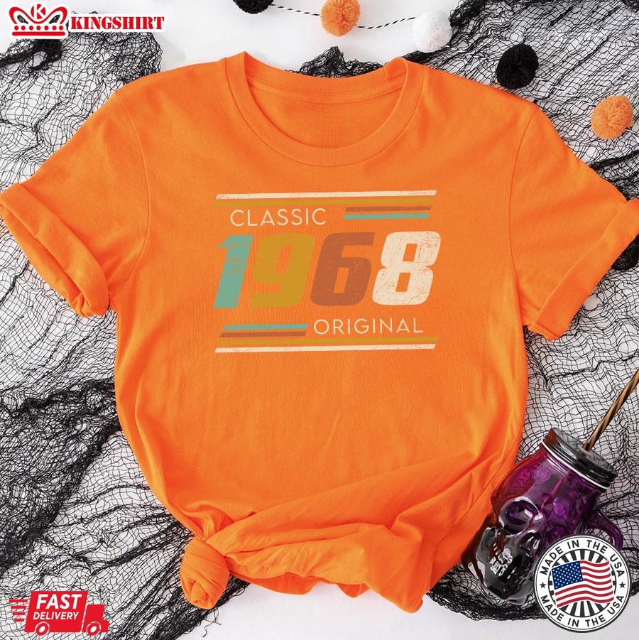 Vintage Classic 1968 Original Birthday Gift T-Shirt