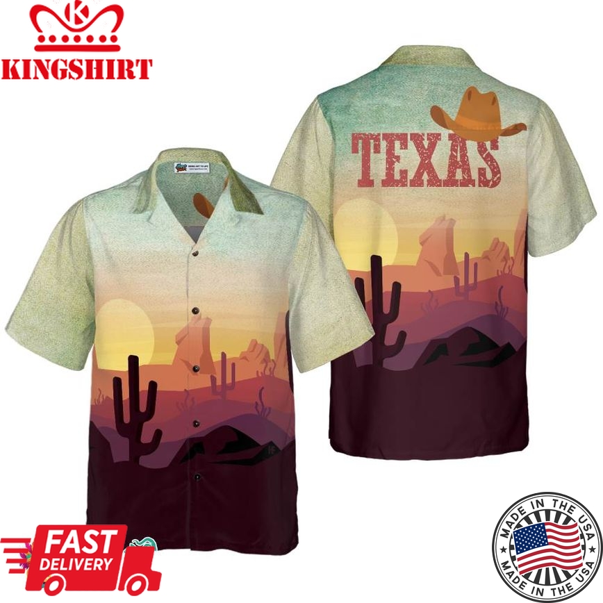 Vintage Texas Hawaiian Shirt, Unique Texas Shirt For Texas Lovers