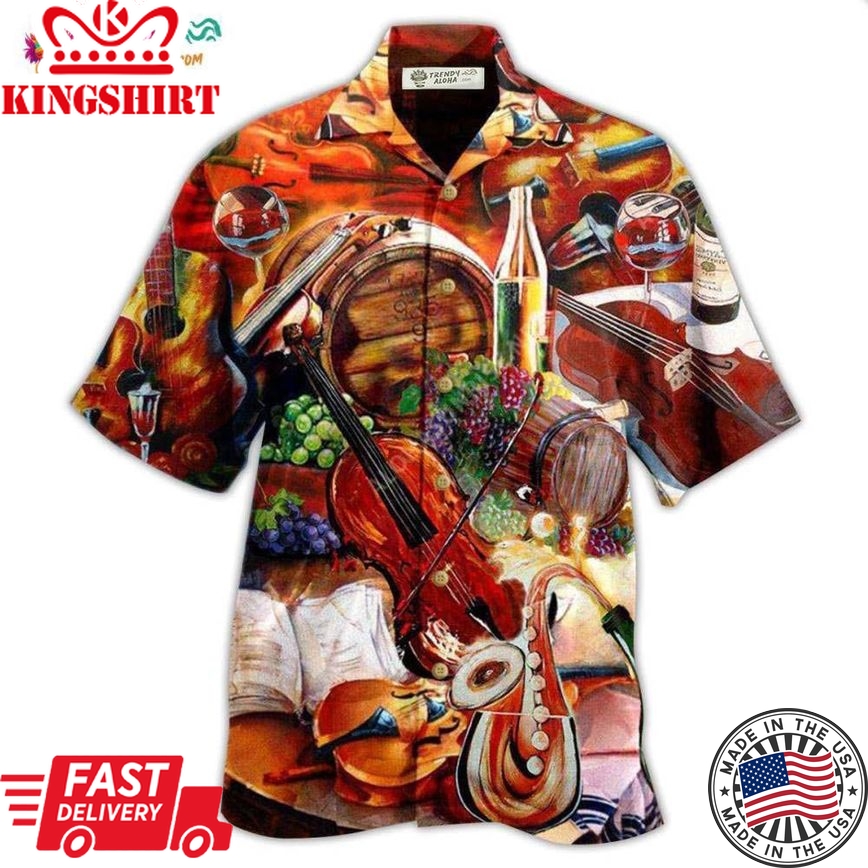 Violin Music Fill The Cup Of Silence With Violin Melody Hawaiian Shirt