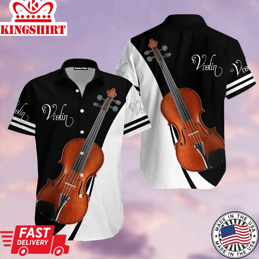 Violin Music Trendy Hawaiian Shirt For