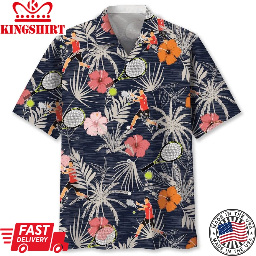 Volleyball DNA Trendy Hawaiian Shirt: Spike and Serve in Tropical Vibes