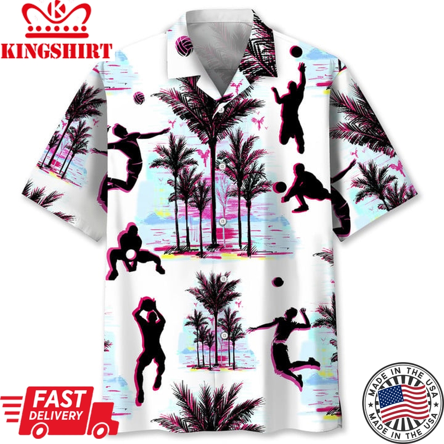 Volleyball Palm Trees Hawaii Shirt