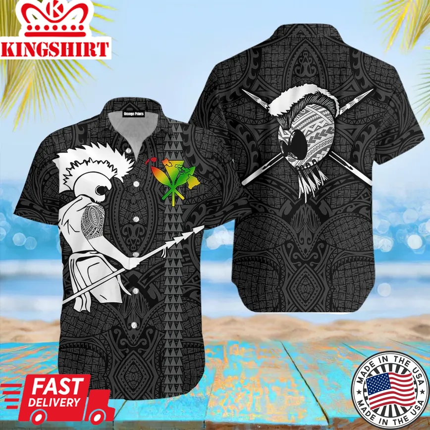 Warrior Trendy Hawaiian Shirt For