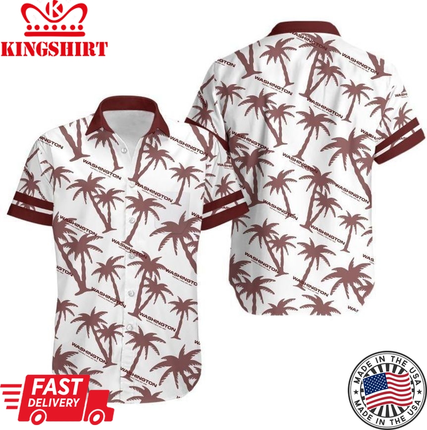 Washington Football Team Coconut Tree NFL Gift For Fan Hawaii Shirt