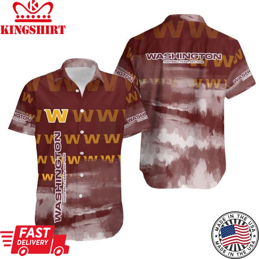 Washington Football Team NFL Gift For Fan Hawaiian Graphic Print Short