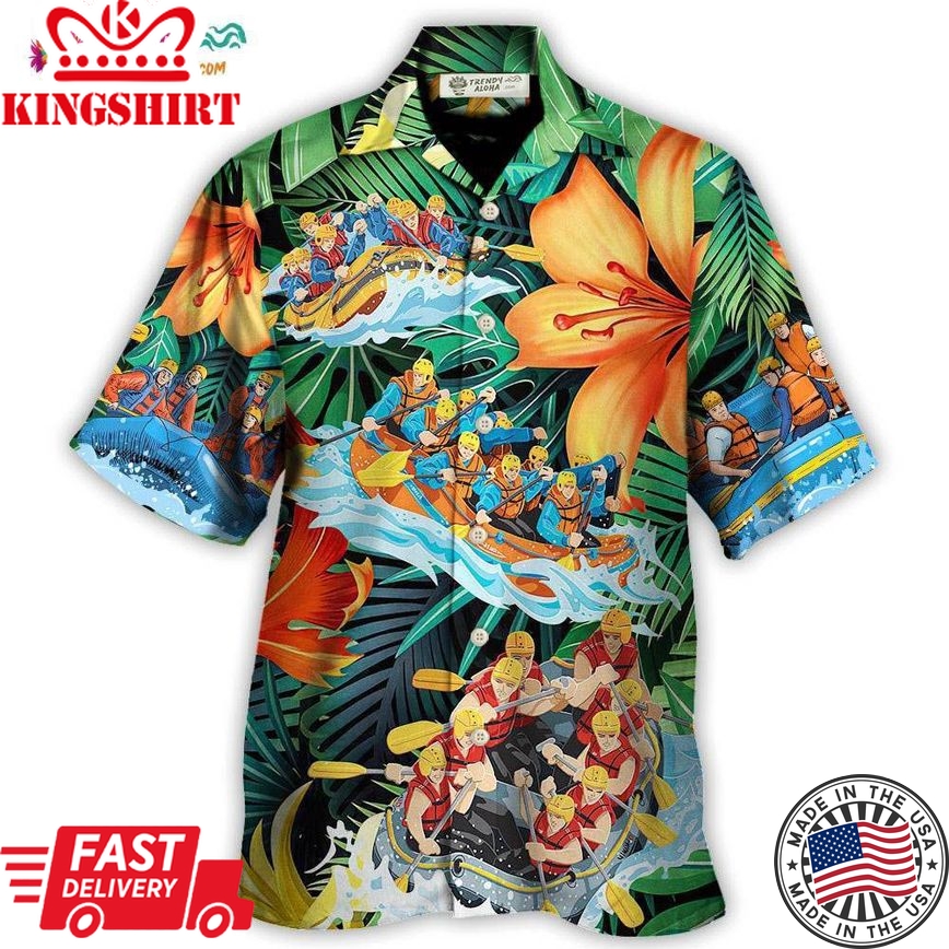 Water Rafting Lover Tropical Style Hawaiian Shirt