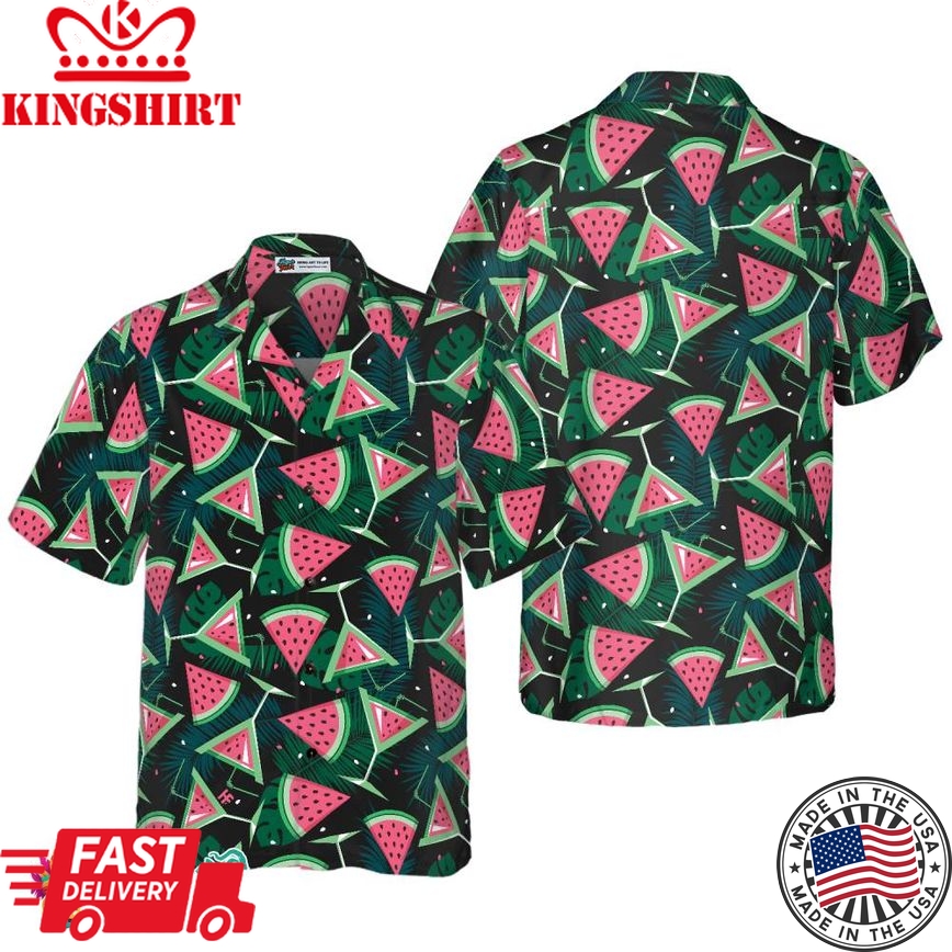 Watermelon Slices Cocktails Hawaiian Shirt