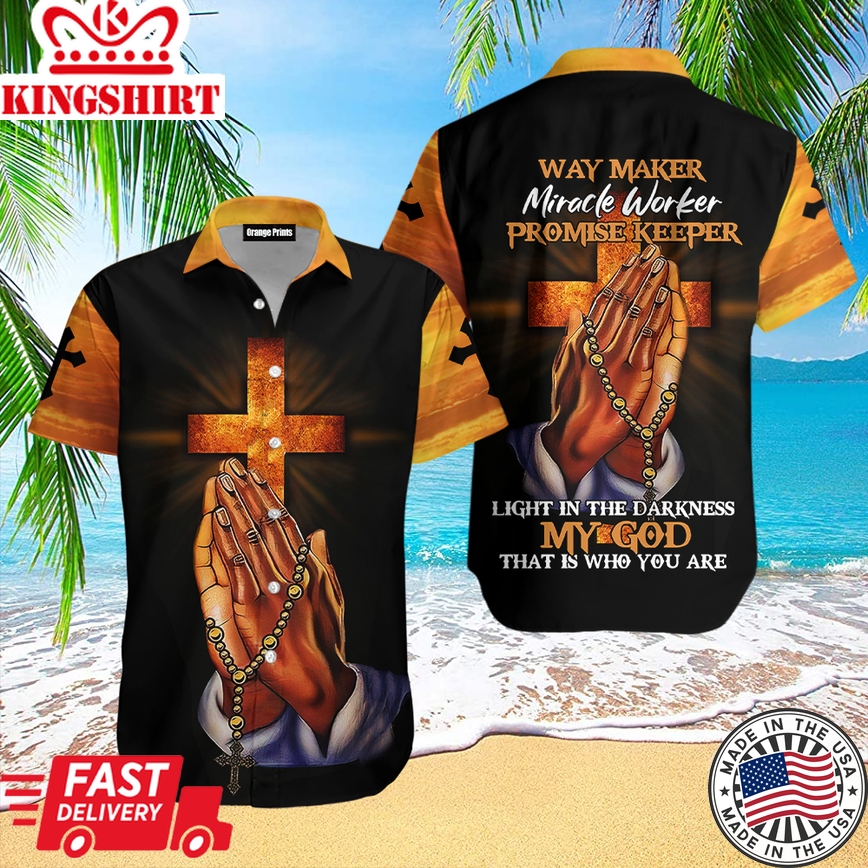 Way Maker Miracle Worker God Aloha Hawaiian Shirts For Men And Women |