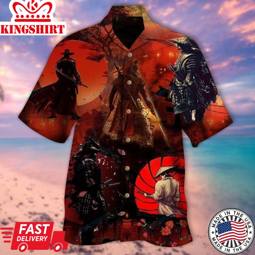 Weapon Samurai Trendy Hawaiian Shirt