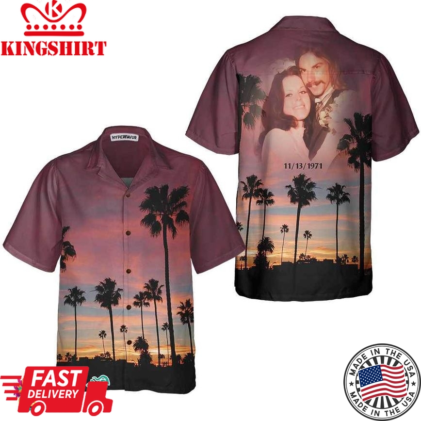 Wedding Anniversary Sunset Venice Beach Hawaiian Shirt