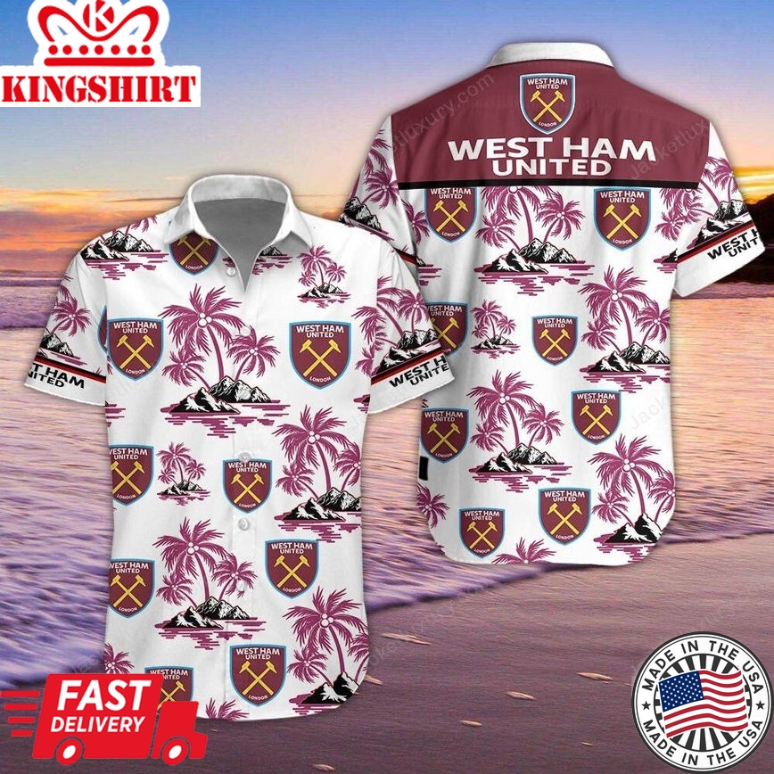 West Ham United Fc Coconut Island Trendy Hawaiian Shirt Aloha Shirt