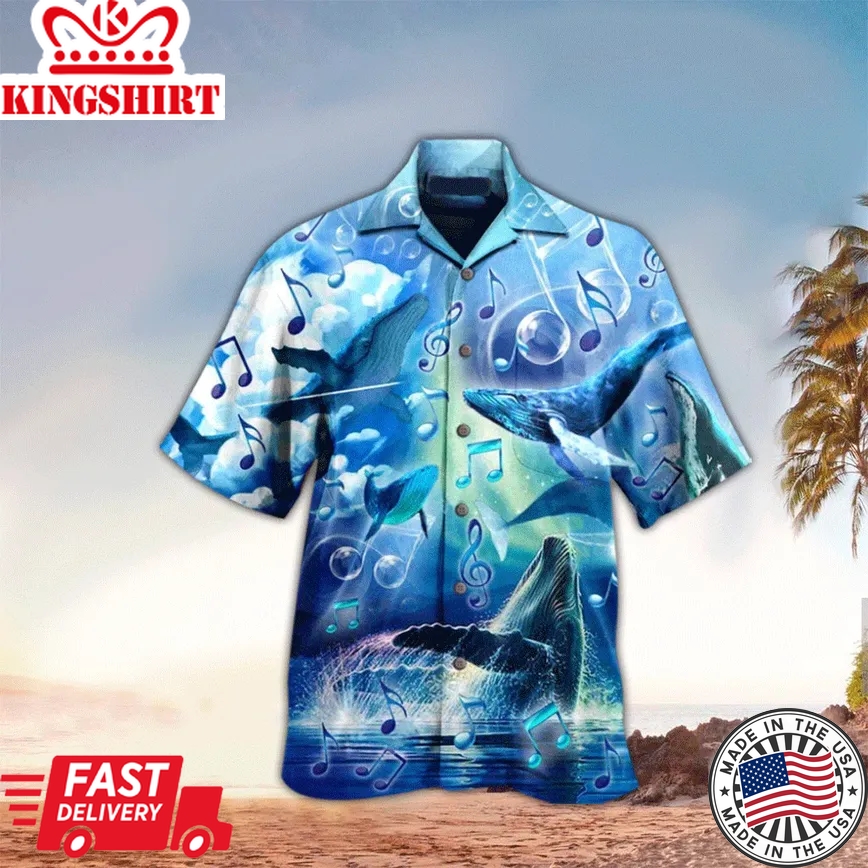 Whale Aloha Hawaii Shirt, Perfect Trendy Hawaiian Shirt For Whale Lover Summer Gifts