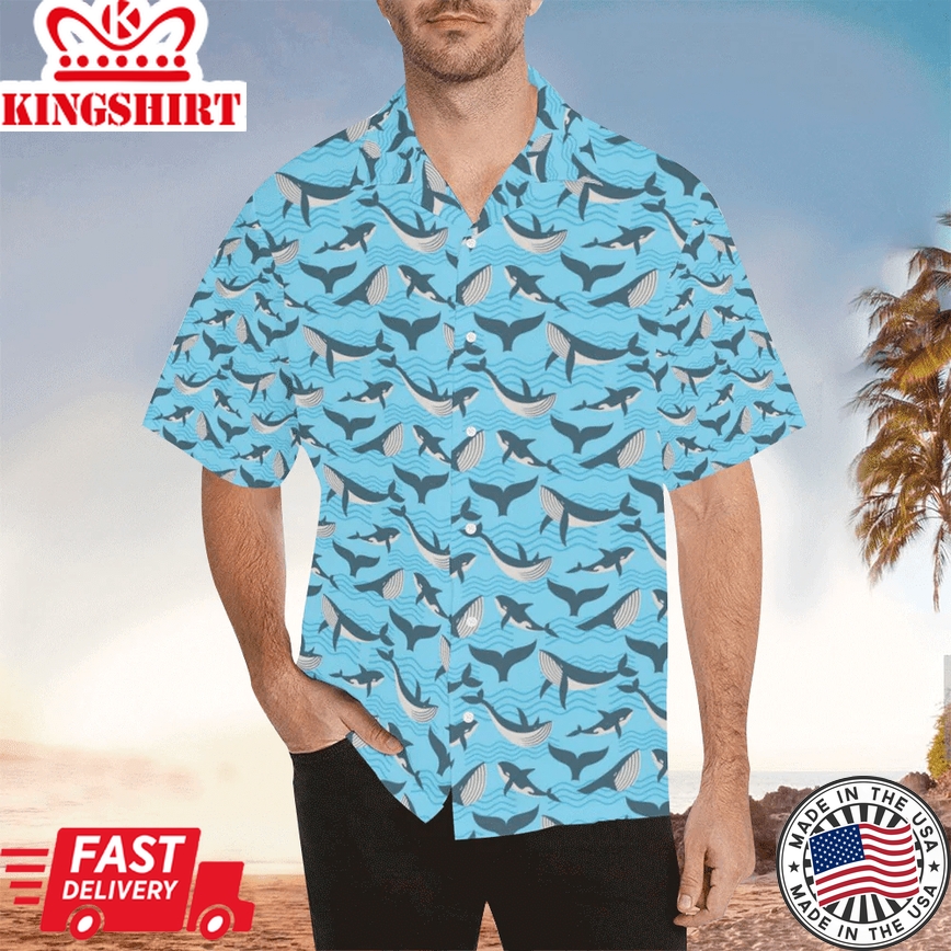 Whale Trendy Hawaiian Shirt For, Whale Lover Gifts Summer Gifts