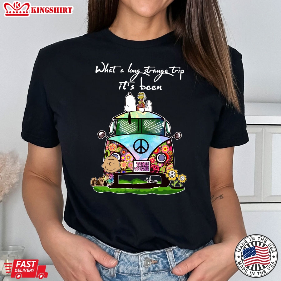 What A Long Strange Trip It's Been Snoopy T-Shirt