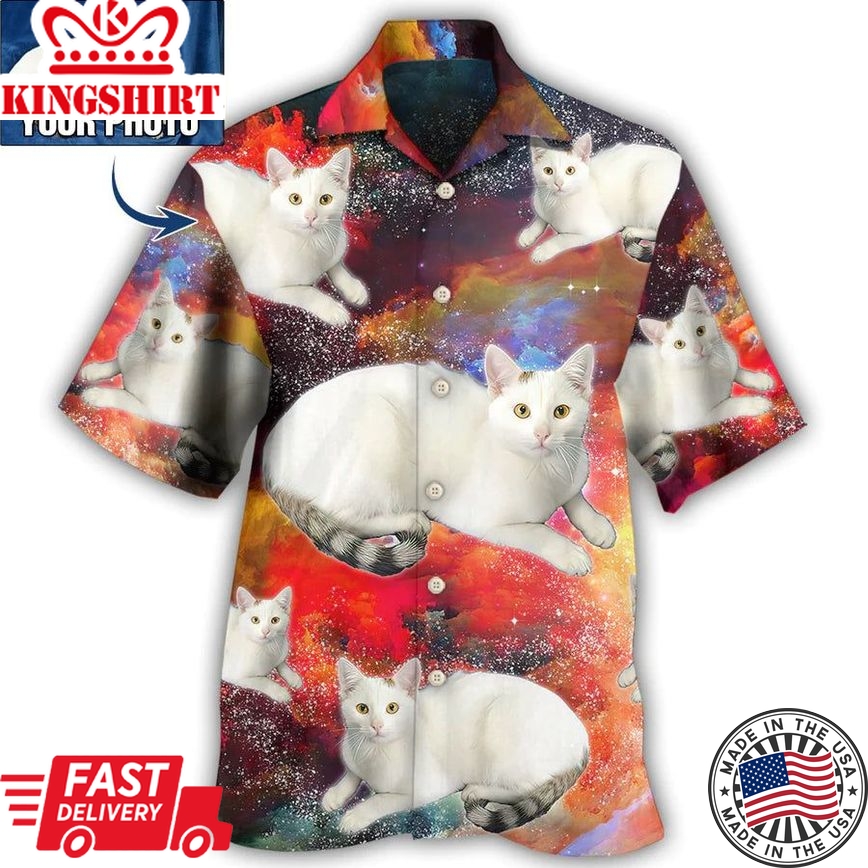 Whisker Wonderland: Customized Cat Hawaiian Shirt