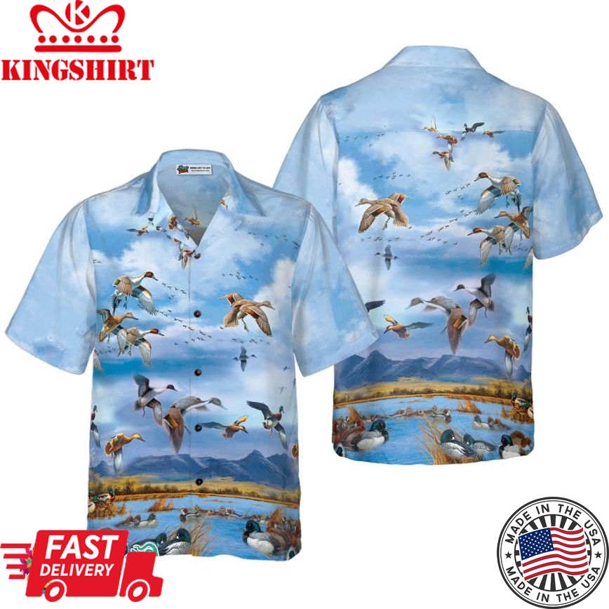 Wild Ducks Keep Your Freedom Hawaiian Shirt