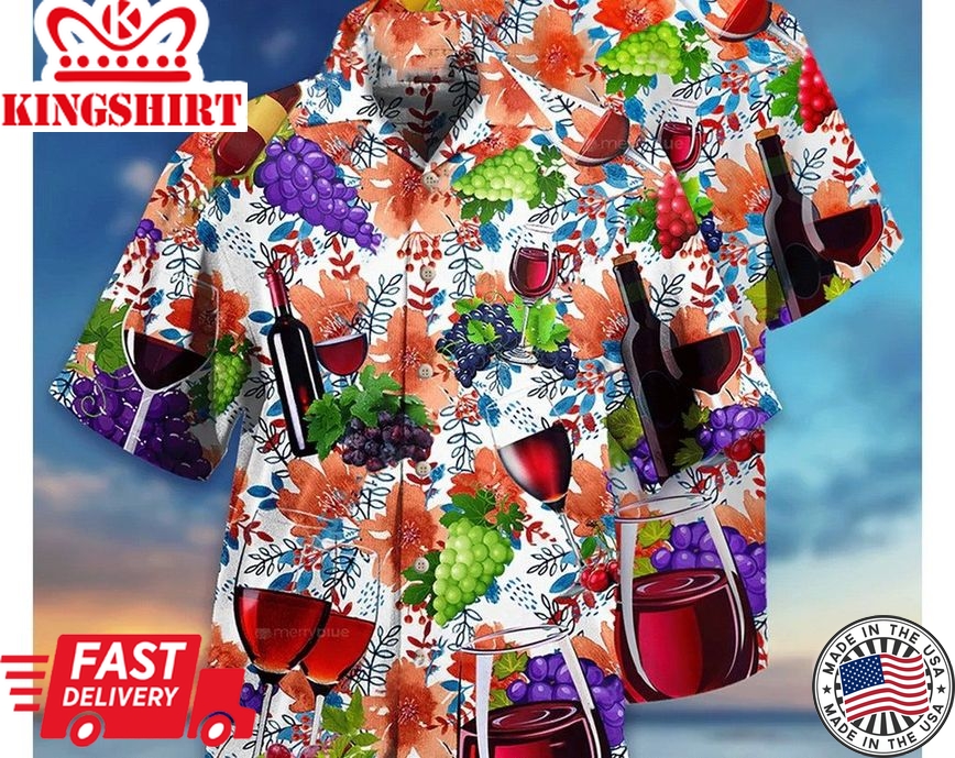 Wine Love It Special Style, Funny Trendy Hawaiian Shirt, Trendy Hawaiian Shirt Women Man, Hawaii Shirt Party Summer, Hawaiian Set Gift, Gift Party.