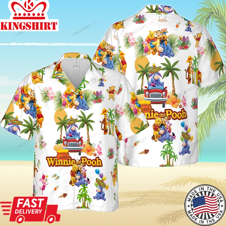 Winnie The Pooh Personalized 3D Hawaiian Shirt