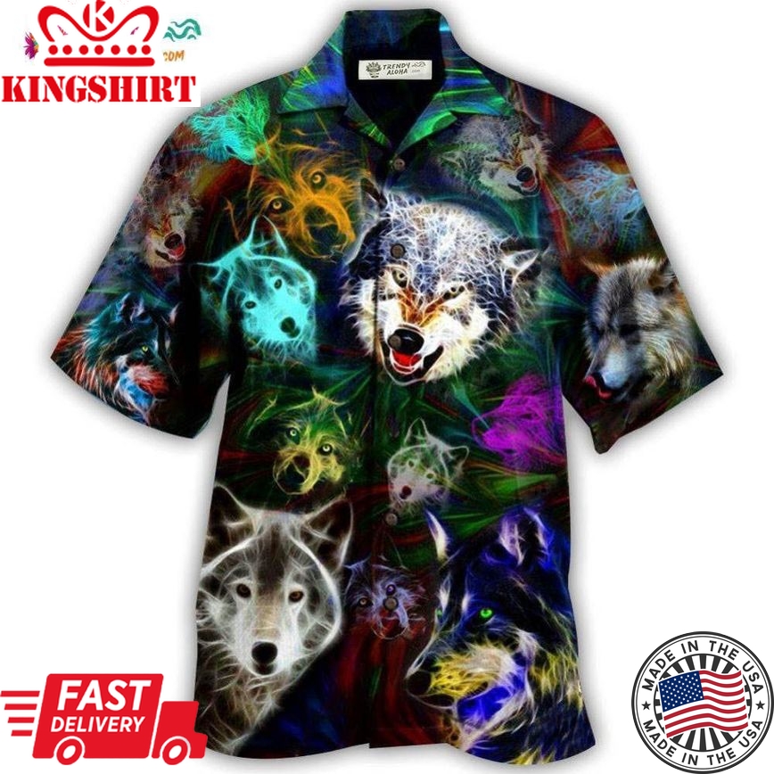 Wolf Brave Wolves Hawaiian Shirt