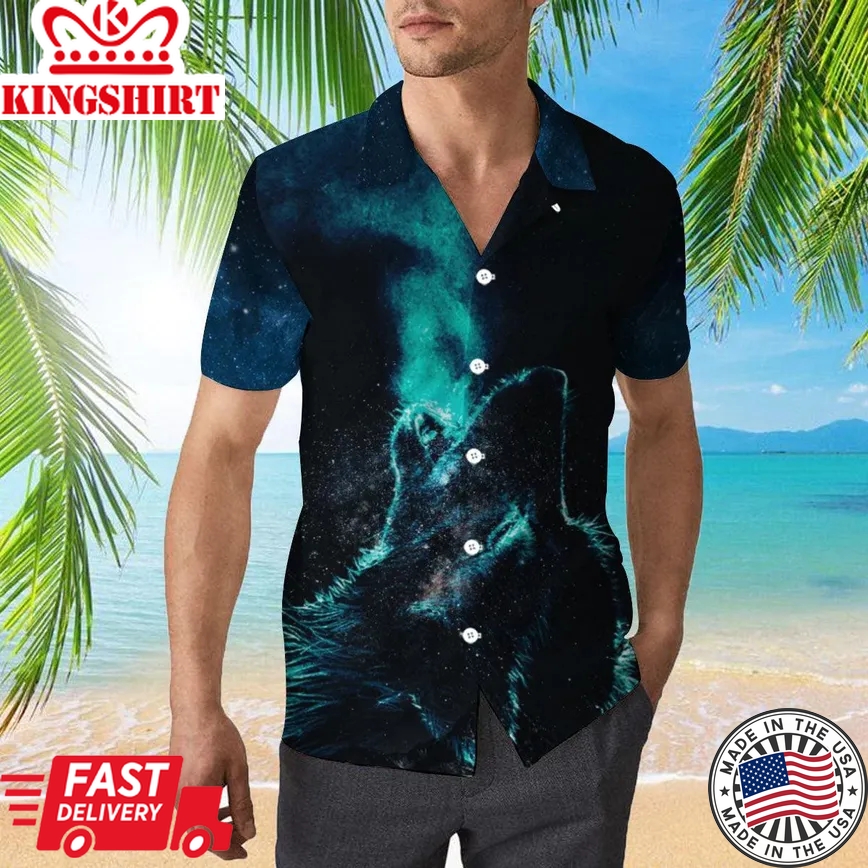 Wolf Trendy Hawaiian Shirt