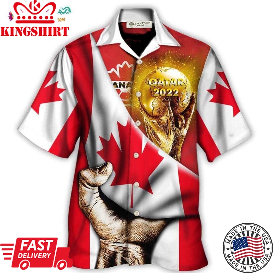 World Cup Qatar 2022 Canada Will Be The Champion Flag Vintage Hawaiian Shirt