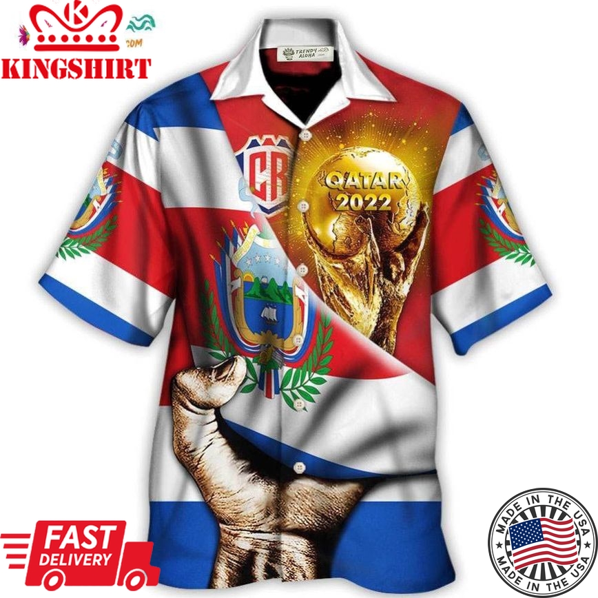 World Cup Qatar 2022 Costa Rica Will Be The Champion Flag Vintage Hawaiian Shirt