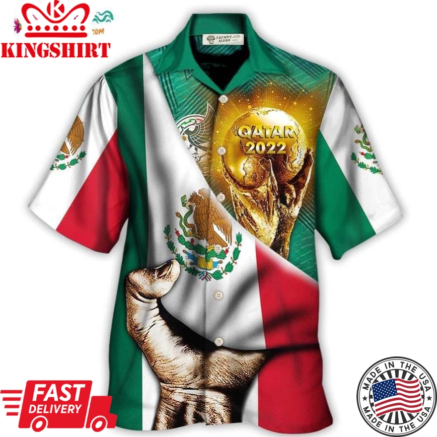 World Cup Qatar 2022 Mexico Will Be The Champion Flag Vintage Hawaiian Shirt