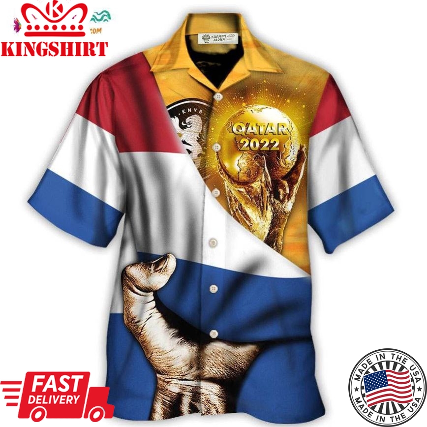 World Cup Qatar 2022 Netherlands Will Be The Champion Flag Vintage Hawaiian Shirt