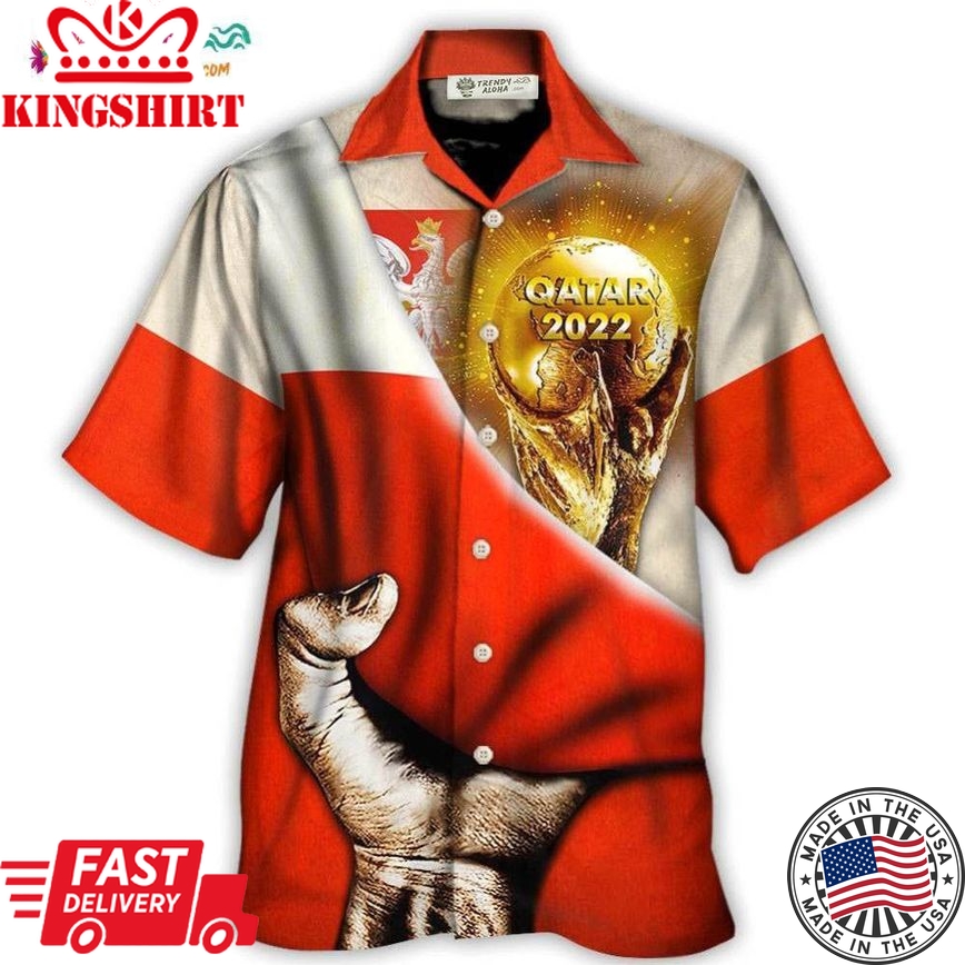 World Cup Qatar 2022 Poland Will Be The Champion Flag Vintage Hawaiian Shirt