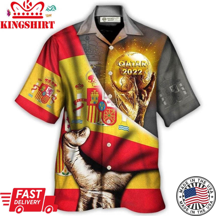 World Cup Qatar 2022 Spain Will Be The Champion Hawaiian Shirt