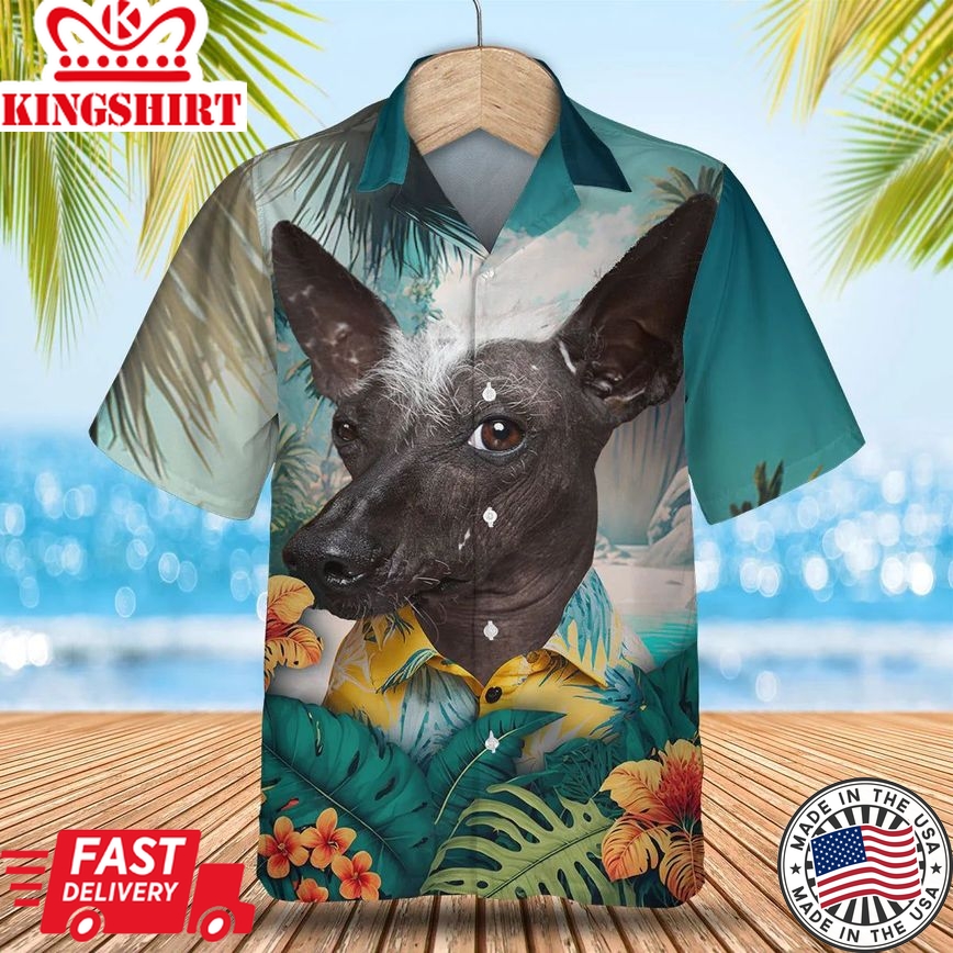 Xoloitzcuintl - 3D Tropical Trendy Hawaiian Shirt