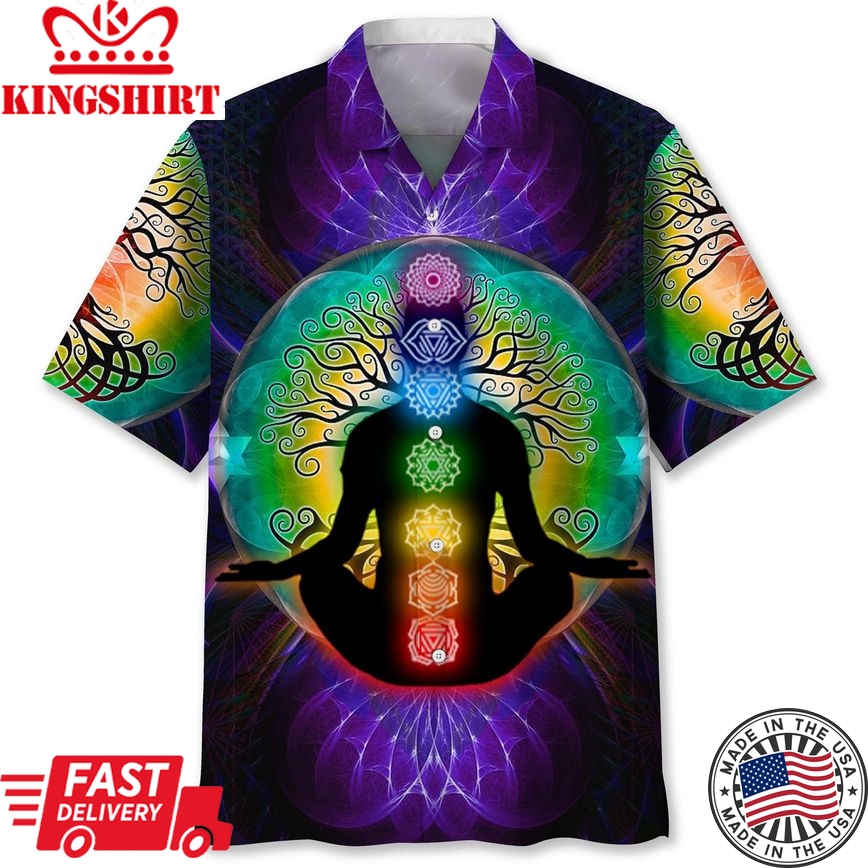 Yoga Chakra Trendy Hawaiian Shirt