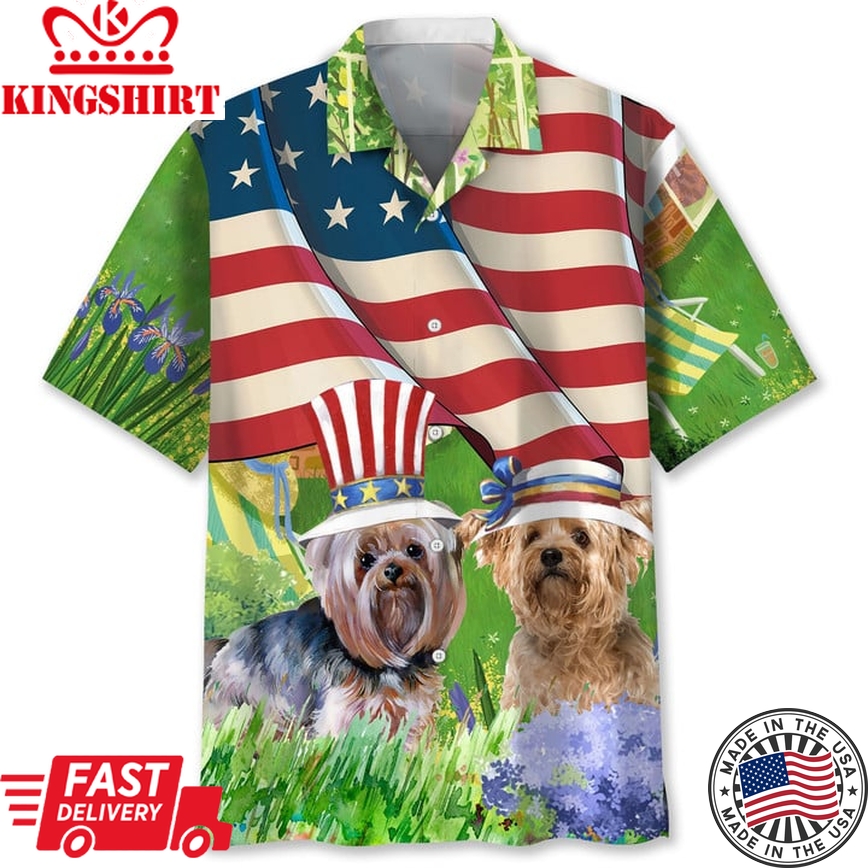 Yorkie Usa Hawaii Shirt