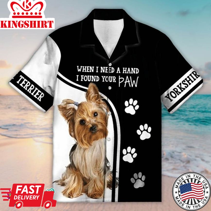 Yorkshire Terrier White Awesome Design Hawaiian Aloha Beach Shirt