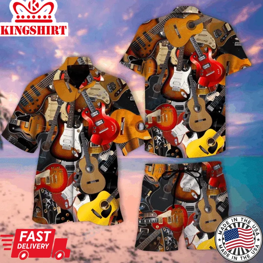 You Can Have One Or Two Or Three Guitars Trendy Hawaiian Shirt