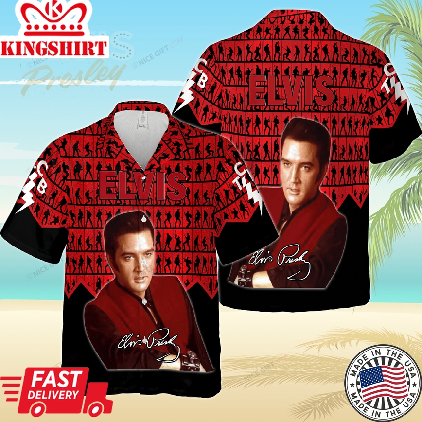 3D Hawaiian Shirt in Tribute to the Legend Elvis Presley