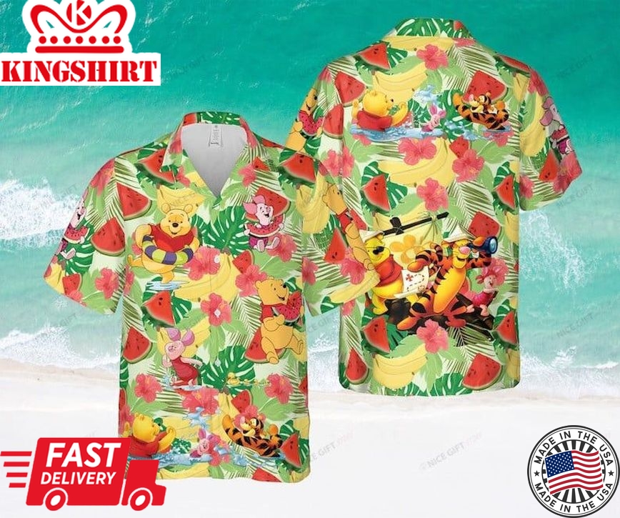 3D Print Aloha Shirt with Winnie The Pooh Customization