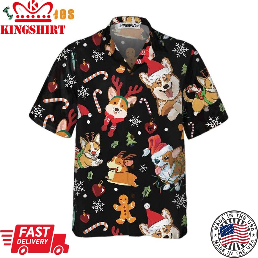 Adorable Corgis Xmas Hawaiian Shirts Perfect Gifts For Your Loved Ones