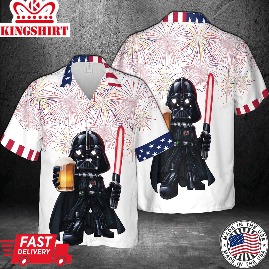 America Darth Vader Star Wars Hawaiian 3D Shirt