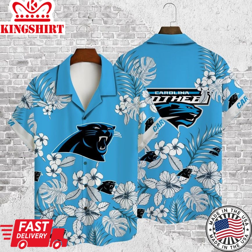 Aop Hawaiian Shirt for Carolina Panthers Fans